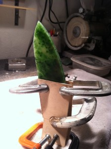 Oceans Art Jade Knife by Drew Arnold