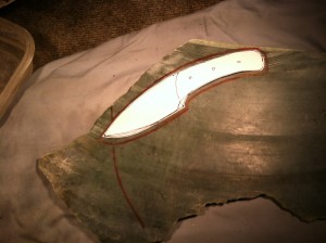 Oceans Art Jade Knife by Drew Arnold